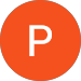 P logo